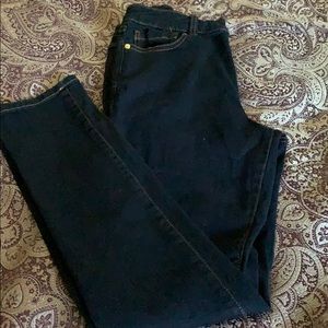 INC dark blue Skinny Leg Regular Fit jeans.